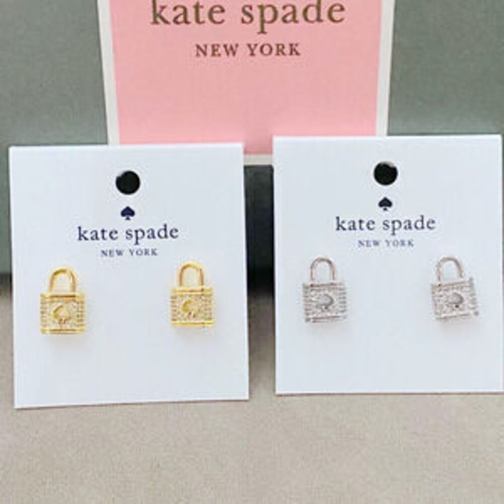 kate spade Trendy Creative Metal Key Lock Earrings